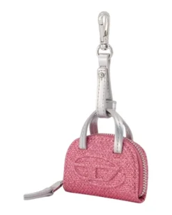 Women's 1dr Dome Charm Synthetic Leather Pink Faux Accessories Charms