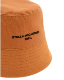 Women's Eco Cotton Logo Bucket Hat Brown Accessories ><noscript><img width=