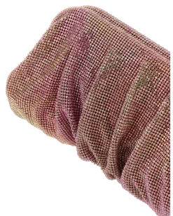 Women's Embellished Fabric Large Venus Clutch Roseflambe Pink