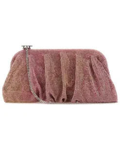 Women's Embellished Fabric Large Venus Clutch Roseflambe Pink