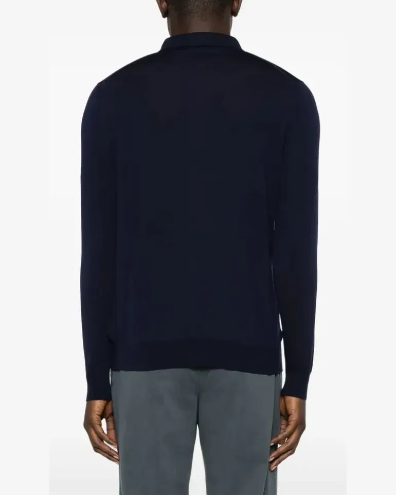 Women's Fine-Knit Polo Shirt Aw25 M