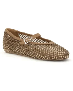 Women's Gilda Ballerinas Cuba Nylon Flat Shoes Bronze
