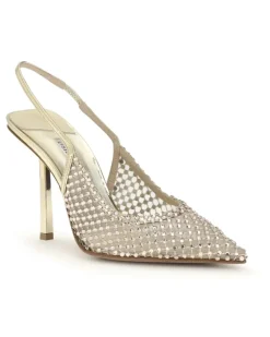 Women's Gilda Pumps Platino High Heel Shoes Silver