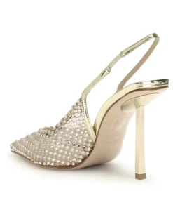 Women's Gilda Pumps Platino High Heel Shoes Silver