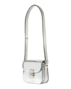 Women's Grace Mini Crossbody Bag Silver Synthetic
