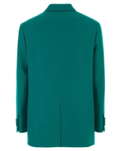 Women's Grain De Poudre Blazer Green Blazers