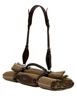 Women's Harness Leather Travel Bag Brown Cowhide