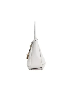 Women's Hobo Bag Off White Polyurethane - Handbags