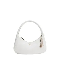 Women's Hobo Bag Off White Polyurethane - Handbags