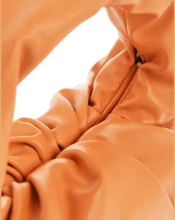 Women's Hobo Orange Leather