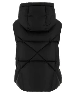 Women's Iconic Vest Black Polyester Polyurethane Vests