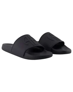 Women's Isla Slide Navy Calfskin