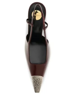 Women's Jeanne Smooth Leather Pumps Vintage Bordeaux-Vin Bordeaux/vin High Heel Shoes Burgundy