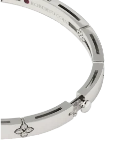 Women's 18kt White Gold Diamond Love Verona Bangle Bracelet Continuty