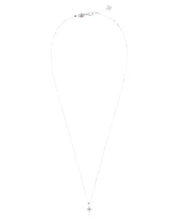 Women's 18kt White Gold Diamonds Necklace Ss26 W Silver