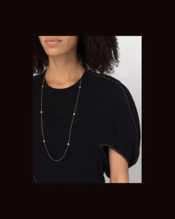 Women's 18kt Yellow Gold Love By The Yard Diamond Necklace Continuty