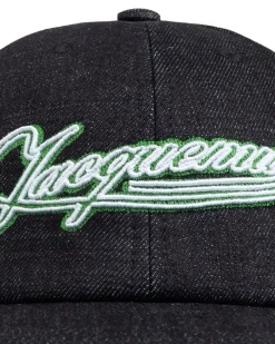 Women's La Casquette Logo Embroidered Baseball Cap Blue Accessories > Beanies & Hats Navy