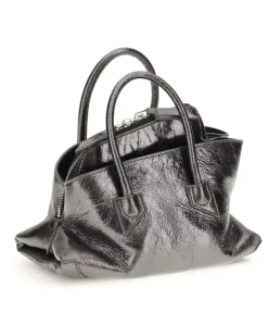 Women's La Passeggiata Mini Handbag 233 Calf Leather Bos Taurus Handbags Hand Bags Silver