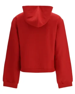 Women's Laurel Classic Zip-Up Hoodie Red-Black Cotton Sweatshirts Red/black Sweater