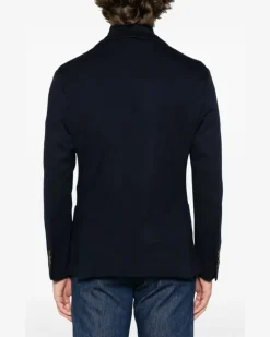 Women's Layered Blazer Blue Ss25 M Navy