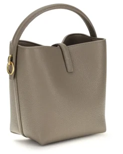Women's Le 37 Bucket Bag Plaza Taupe Calf Leather Bos Taurus Beige