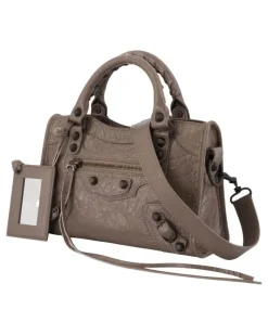 Women's Le City Mini Bag Leather Brown Lambskin Handbags-purses