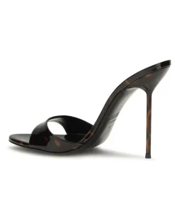 Women's Lidia Patent Leather Mules Tortoise Sandal