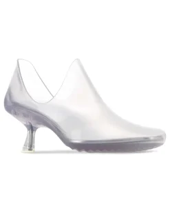 Women's Light Grey Pvc Emily Aqua Pumps Transparent Scarpe Con Tacco High Heel Shoes Clear