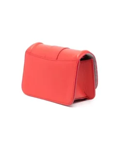 Women's Logo-Plaque Leather Mini Bag Ss23 W Scarlet