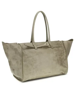 Women's Mame Weekend Bag Toasted Coconut Calf Suede Shoulder Beige