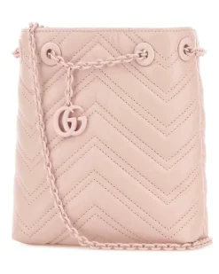 Women's Marmont Bucket Bag Pink Nappa Leather