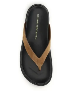 Women's Marykate Flip-Flop Sandals Doe Calf Leather Bos Taurus Brown