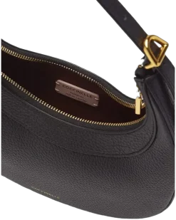 Women's Mini Crossbody Bag Black Cowhide Crossbody-bags