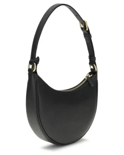 Women's Mini Hobo Vlogo Signature Shoulder Bag Nero Calf Leather Bos Taurus Black
