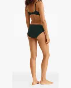 Women's Monica Soyeuse Trim-Detail Briefs Ss26 W Green