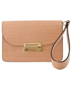 Women's Nano Dorian Card Case Beige Calfskin Cases