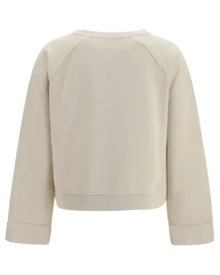Women's Neves Sweatshirt Mult.beige-Verde Cotton Sweatshirts Mult.beige/verde Sweater