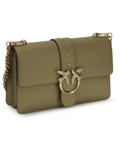Women's One Simply Love Bag Shoulder Verde Canguro Calf Leather Bos Taurus Green