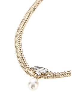Women's Platinum Metal Skull Necklace 0953pearlstrass Necklaces Gold