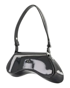 Women's Play Shoulder Bag - Synthetic Black Faux_leather Shoulder-Hobo-Bags