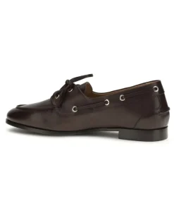 Women's Plume Loafers Ebano Calf Leather Bos Taurus Brown