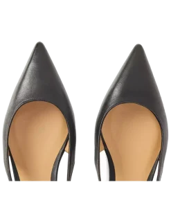 Women's Pointed Toe Slingback Pumps Black Shoes