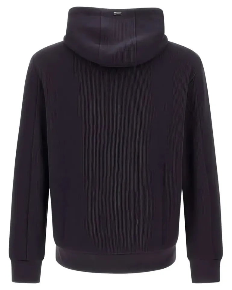 Women's Ribbed Panelled Zip-Front Hoodie Aw25 M