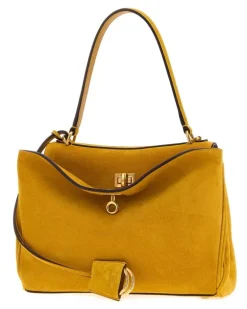 Women's Rodeo Top Handle Bag Yellow Suede