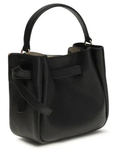 Women's Romy Mini Bucket Bag Black Calf Leather Bos Taurus Shoulder
