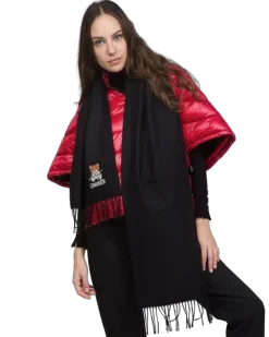 Women's Scarf Black Lambswool Accessories