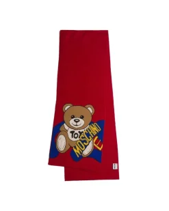 Women's Scarf Red Wool Accessories Acrilico