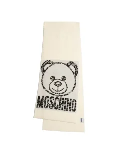 Women's Scarf White Wool Accessories Acrilico