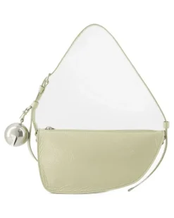 Women's Shield Sling Mini Wallet Beige Lambskin