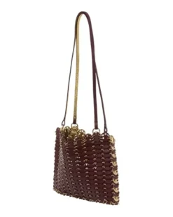 Women's Shoulder Bag - Leather Multicolor Calfskin Shoulder-Hobo-Bags Brown